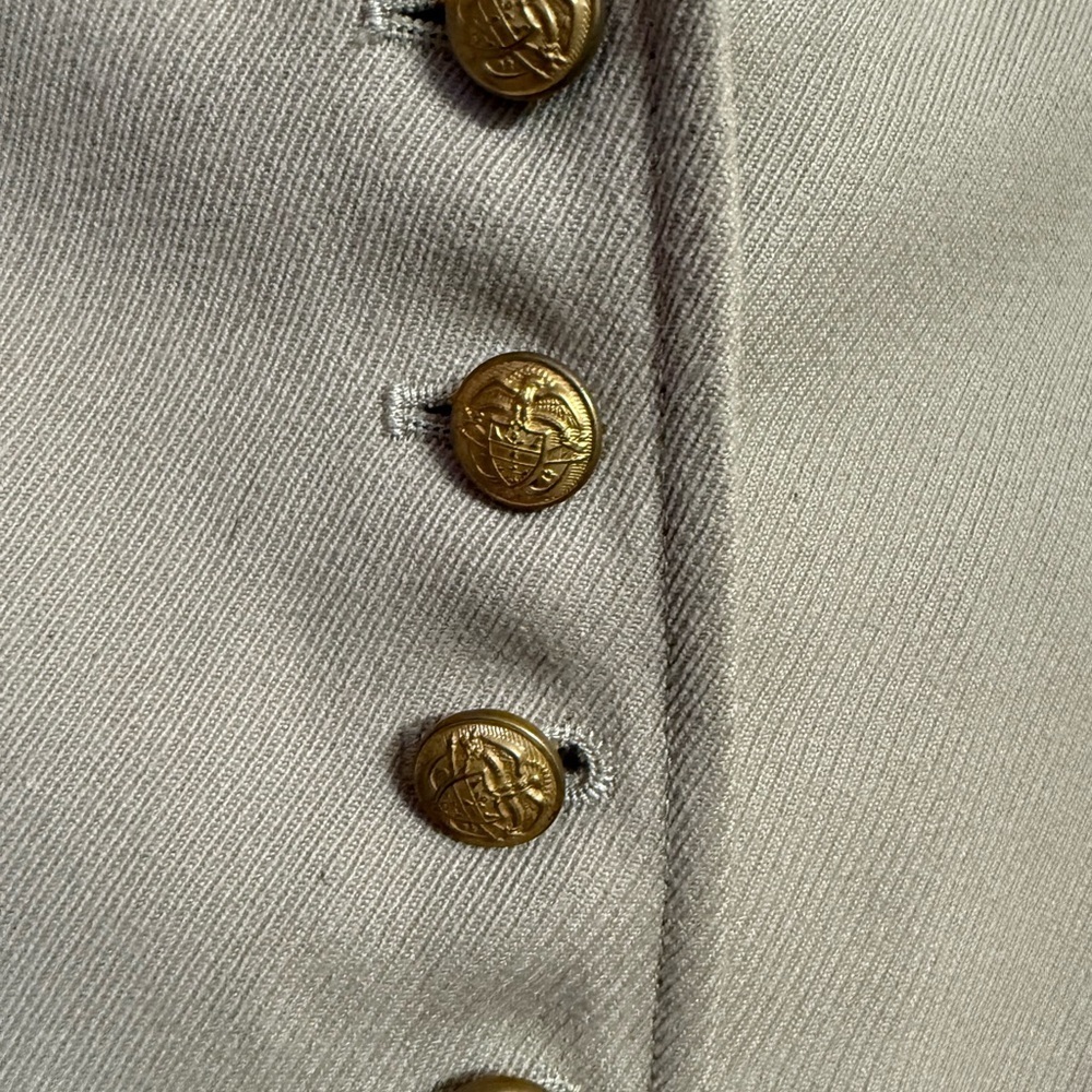 Vintage Ralph Lauren Country Vest Riding Beige Equestrian Gold Button Women’s 14 - Picture 4 of 5